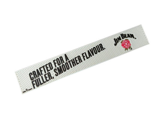 China Schwarz-Weiß weicher PVC-Barmatte Zählermatte Kunststoff-Gummi-Tischmatte fournisseur