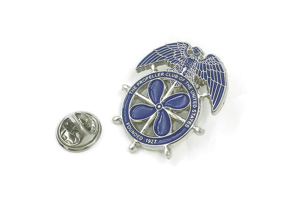 China Silbermetall-Emaille-Lapel-Pins Die Gießprozess Anzug Rucksack Dekor fournisseur