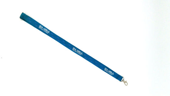Klassische Blue Lanyard Werbeprodukte Sublimationsdruck Logo mit Haken fournisseur