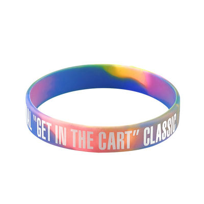 Silikon-Armband mit eigener Farbe füllen Sie das Silikon-Armband mit Ihrem Logo aus fournisseur