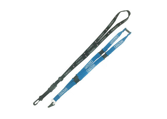 Weißes Seidenschirm Logo Custom Tubular Lanyards 920x15mm fournisseur