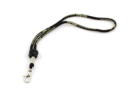 Schwarzes Lanyard-Halsband für Personalausweise, Telefone, Kamera, benutzerdefinierte Kabel-Gürtel, Seil. fournisseur