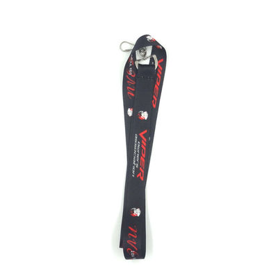 580mm/1180mm Länge Einzel-Personal Lanyards Schwarze Farbe mit Haken fournisseur