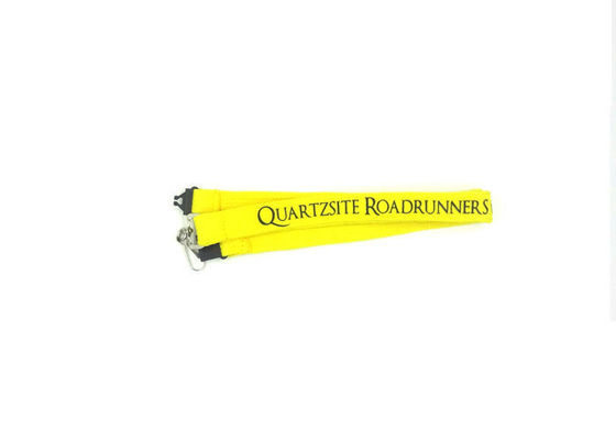 Polyester Gelb Individual Custom Lanyards, Custom Name Lanyard für die Ausstellung fournisseur