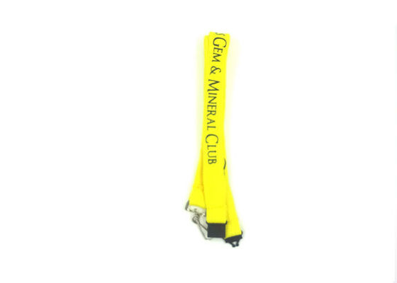 Polyester Gelb Individual Custom Lanyards, Custom Name Lanyard für die Ausstellung fournisseur