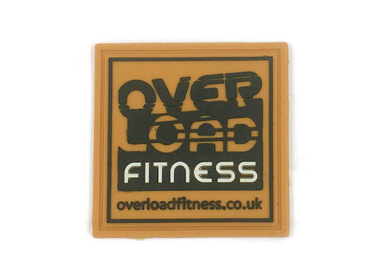 40x40x2mm Custom Patches für Hüte Weiches Silikon Gummi Material 3D Design fournisseur