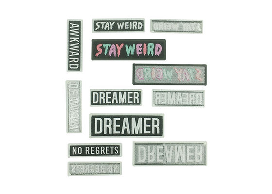 Eisen auf Quadrat Einzelschnitt Broderierte Patches Waschbar und langlebig fournisseur