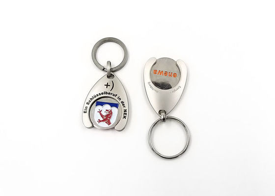 Werbeauftragte Logo Metall Schlüsselketten 40x30x3mm oder angepasste Größe fournisseur