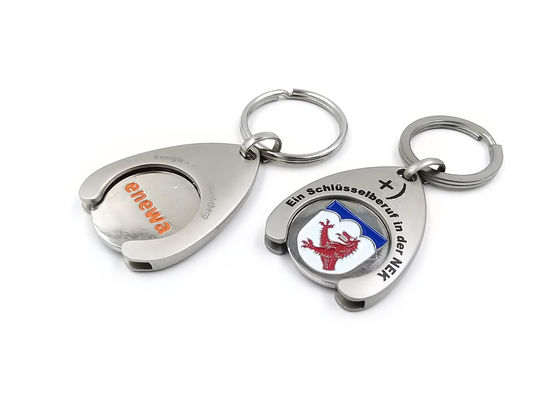 Werbeauftragte Logo Metall Schlüsselketten 40x30x3mm oder angepasste Größe fournisseur