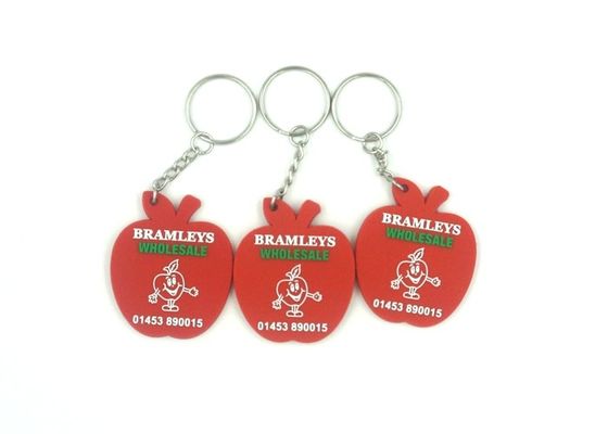 PVC Apfelform Waschbares Anime Schlüsselketten Langlebiges Nicht Verwelken fournisseur