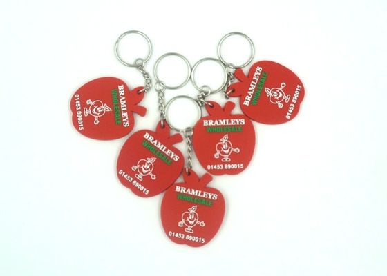 PVC Apfelform Waschbares Anime Schlüsselketten Langlebiges Nicht Verwelken fournisseur