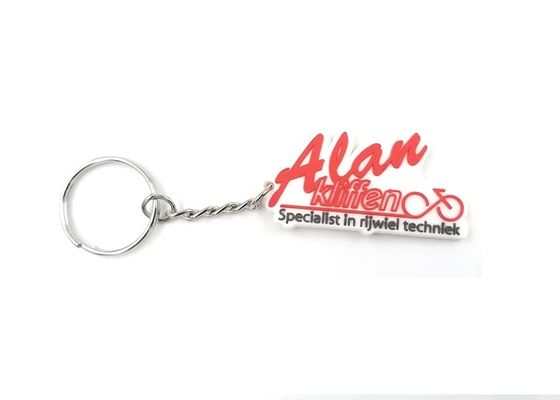 2D 3D PVC farbenfrohe benutzerdefinierte Druckschlüsselketten unregelmäßige / rechteckige Form mit Logo benutzerdefiniert fournisseur