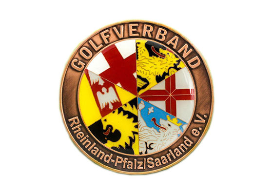 Souvenir Custom Marathon Gold Metal / Sport Award 3D Design Antike Silbermedaille fournisseur