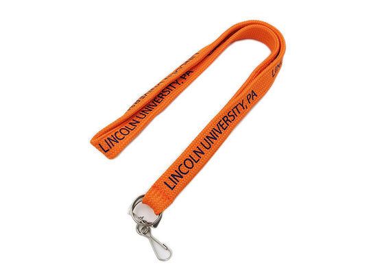 Orange Schwarz Logo Personalisierte Lanyards mit Bildern für die Geschäftslizenz fournisseur
