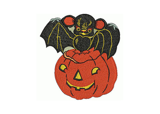 Twill Halloween Aufkleber, Kürbisschrecker, Eisen auf Patches, gestickter Patch fournisseur