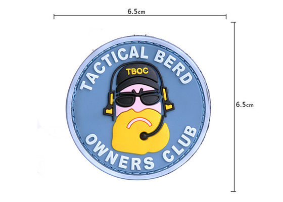 Runde weiche PVC-Patches Abzeichen Moral Dekorativ für Kleidung / Kappen fournisseur