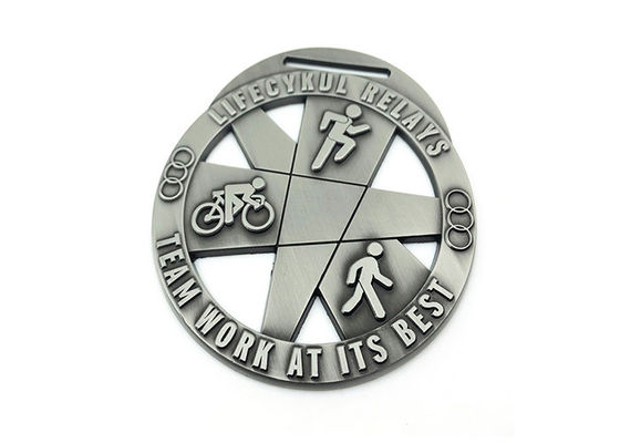 Gewinnmedaillen in 3D-Blankform mit Goldplattierung fournisseur