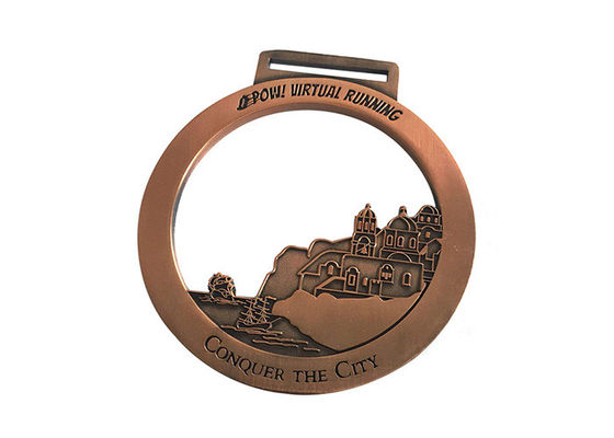 Gewinnmedaillen in 3D-Blankform mit Goldplattierung fournisseur