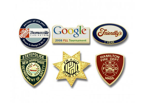 Mode-Emaille Lapel Pins Kinderjacken Abzeichen mit bemaltem Logo fournisseur