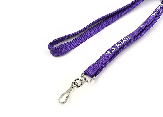 Klassisches Logo, Tubular Lanyards Flat Strap mit Haken für ID-Badge fournisseur