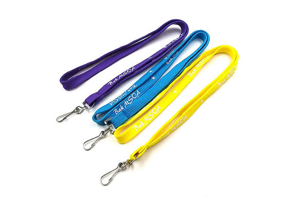 Klassisches Logo, Tubular Lanyards Flat Strap mit Haken für ID-Badge fournisseur