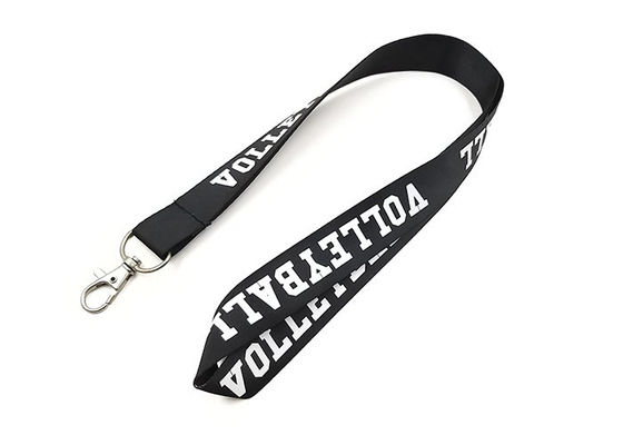 Schwarzes Nylon-Material, eigene Business-Lanyards mit Vollfarbdruck fournisseur