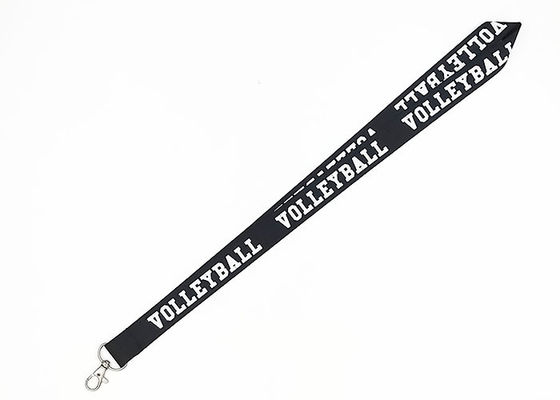 Schwarzes Nylon-Material, eigene Business-Lanyards mit Vollfarbdruck fournisseur
