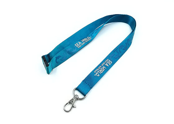 Logo Custom Impressed Nylon Lanyards Vollfarbe gedruckt Farbiges Design fournisseur