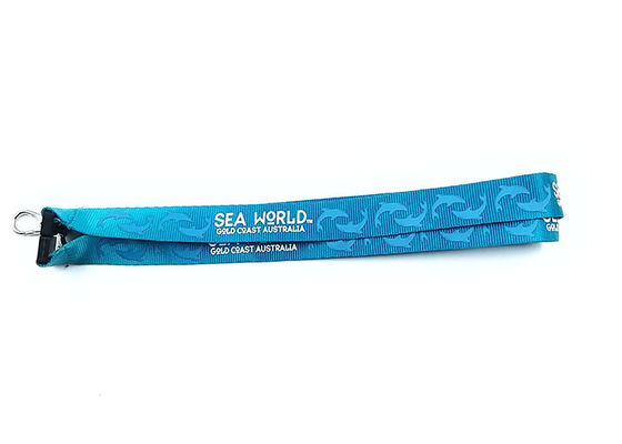 Logo Custom Impressed Nylon Lanyards Vollfarbe gedruckt Farbiges Design fournisseur